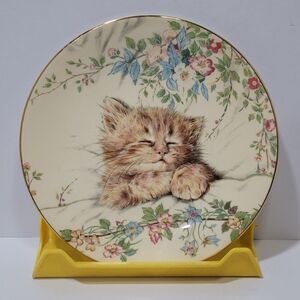 Royal Worcester Cat Nap Kitten Classics Plate
